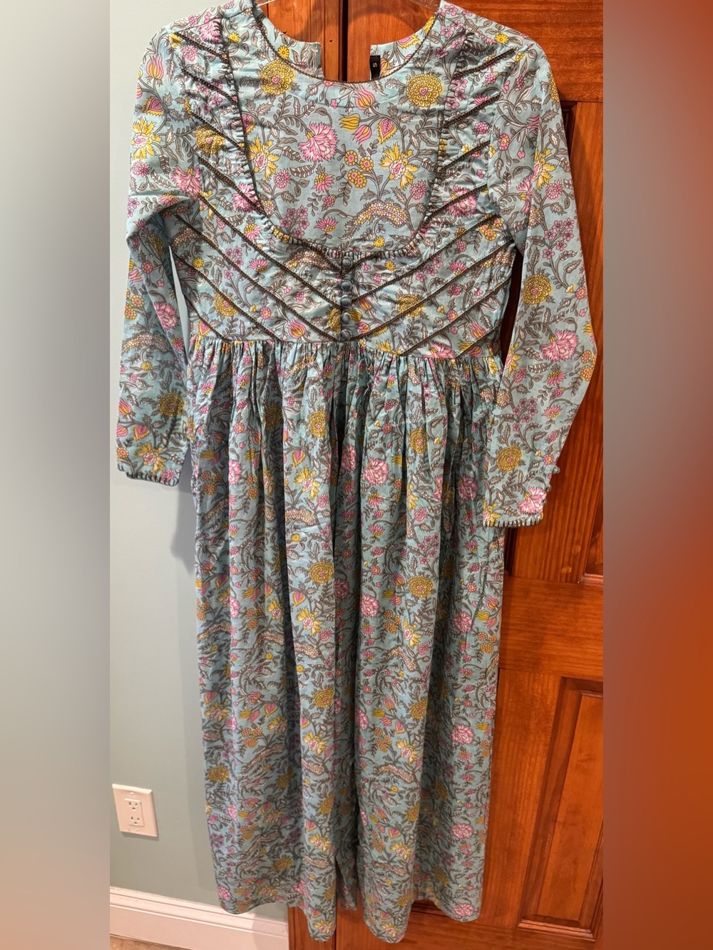 Floral Long Sleeve Maxi Dress
